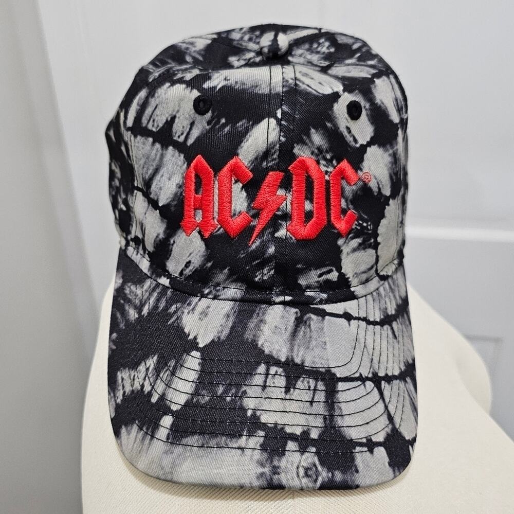 AC/DC Tie Dye Baseball Cap, Adjustable Strap